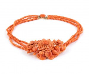 Mediterranean coral necklace