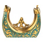 Enameled basket earrings - Sicily