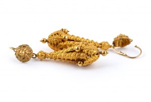 Boucles d'oreilles pendantes en or