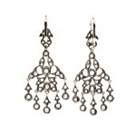 Boucles d'oreilles avec diamants