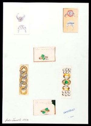 Dessin pour bagues et bracelets, GIULIO ZANCOLLA