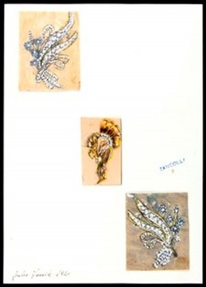Design for floral brooches, GIULIO ZANCOLLA