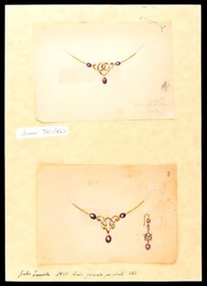 Design for necklace and earring, GIULIO ZANCOLLA