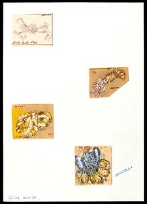 Design for brooches, GIULIO ZANCOLLA