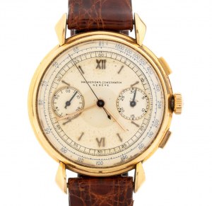 Chronograf: zlaté pánské náramkové hodinky