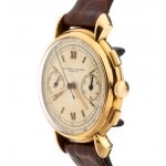 Chronograf: złoty męski zegarek na rękę