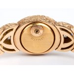 Armbanduhr Lady aus 18 Karat Gold, Diamanten und Saphiren