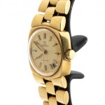 18-karatowy złoty damski zegarek na rękę