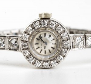 Dámské náramkové hodinky z 18karátového zlata a diamantů