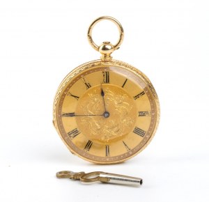 18K gold pocket watch