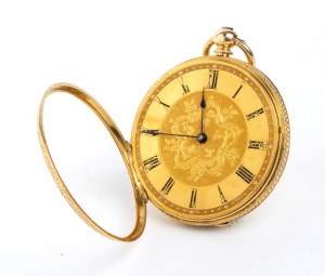 Zegarek kieszonkowy z 18-karatowego złota