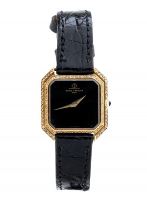 Zlaté náramkové hodinky Lady