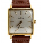 18K carrè gold wristwatch