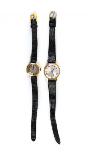 Two Lady gold wristwatches