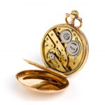 Coppia di orologi da tasca in oro