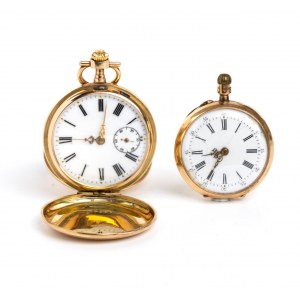 Pair of gold pocket watch