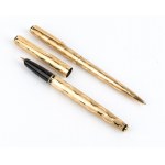 Stylo à bille et stylo plume en or