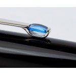 BOHEME: Roller pen with blue topaz