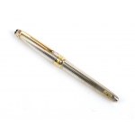 Meisterstuck: stilographic silver pen, 18k gold nib