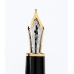Meisterstuck: stilographic silver pen, 18k gold nib