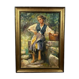 UNIDENTIFIED SIGNATURE, Girl at the well