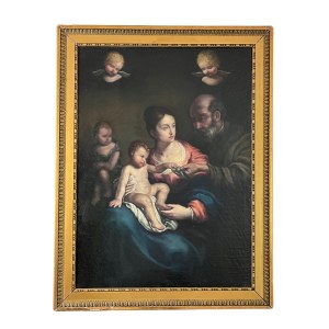 ANONIMO, Heilige Familie mit Stieglitz