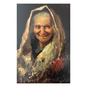 ANONIMO, Portrait d'une femme âgée.
