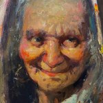 ANONIMO, Portrait d'une femme âgée.