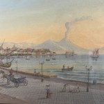 ANONIMO, Blick auf Neapel von Chiaia aus