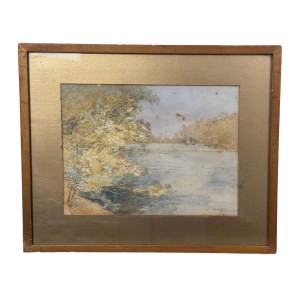 UNIDENTIFIED SIGNATURE, Landscape with lake