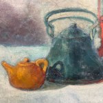 L.MARTONELLI, Teapot and assorted objects - L. Martonelli (1936-2015)