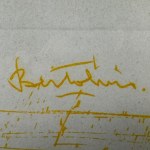 L.BARTOLINI, Schriftzeichen an der Bar L. Bartolini