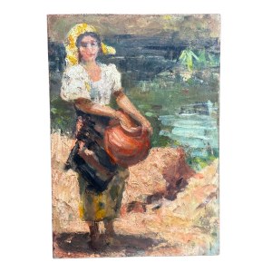 ANONIMO, Donna in riva al fiume