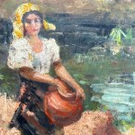 ANONIMO, Femme au bord de la rivière