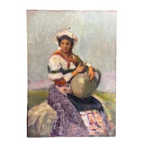 ANONIMO, Woman with jug