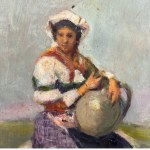 ANONIMO, Woman with jug