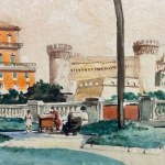 G.FRATTINI, Glimpse of Naples - Gino Frattini
