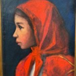ANONIMO, Profil dievčaťa s pokrývkou hlavy