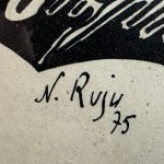 N.RUJU, Lithographie ohne Titel - N. Ruju