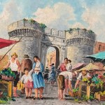 UNIDENTIFIED SIGNATURE, Market Scene at Porta Capuana (Naples)