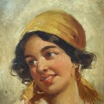 E. FORLENZA, Portrait de femme - E. Forlenza