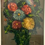 A. PERA, Vase mit Blumen - A. Pera (1985)
