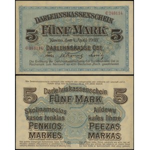 Polen, 5 Mark, 4.04.1918, Kaunas