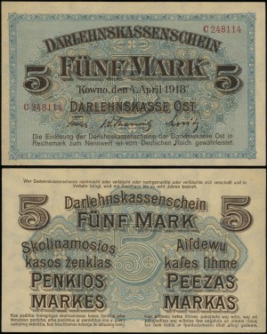 Polen, 5 Mark, 4.04.1918, Kaunas