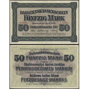 Pologne, 50 marks, 4.04.1918, Kaunas