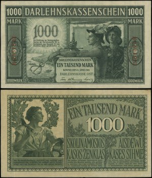 Pologne, 1.000 marks, 4.04.1918, Kaunas