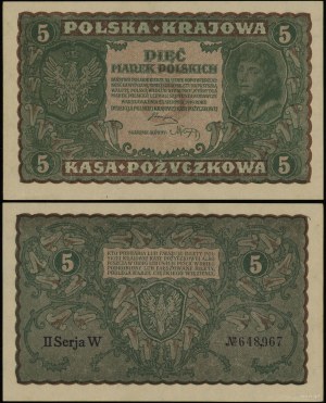 Pologne, 5 marks polonais, 23.08.1919