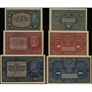 Poland, set of 3 banknotes, 23.08.1919
