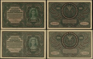 Polen, Satz: 2 x 500 polnische Mark, 23.08.1919