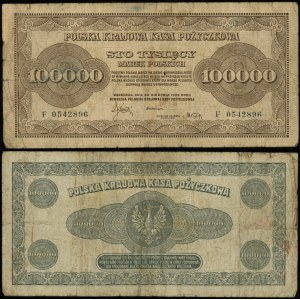 Pologne, 100 000 marks polonais, 30.08.1923